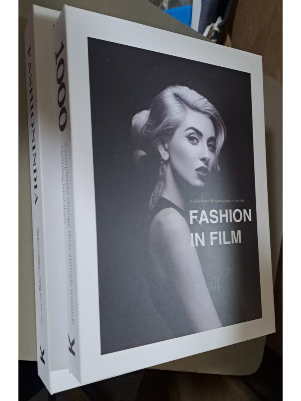 Decoratie Fake Book Storage Box Set of 3 White Black Fashion Filma India New - Picture 2 of 4